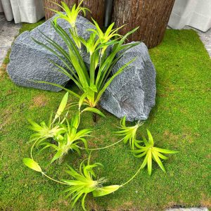 feuilles artificielles Chlorophytum vert décoration florale Hauteur 100cm 3pcs