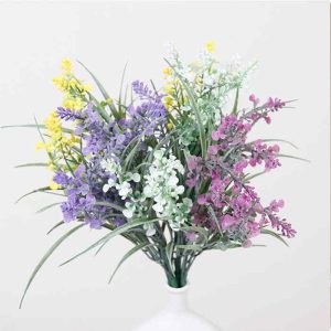 fleurs artificielles Lavande décoration florale longueur 38cm 3pcs