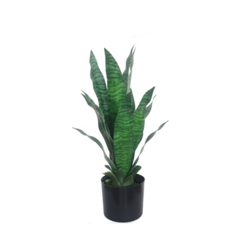 plante artificielle intérieur sansevieria à bordure verte Pots de fleurs non inclus Hauteur 40cm/65cm/96cm – Image 3