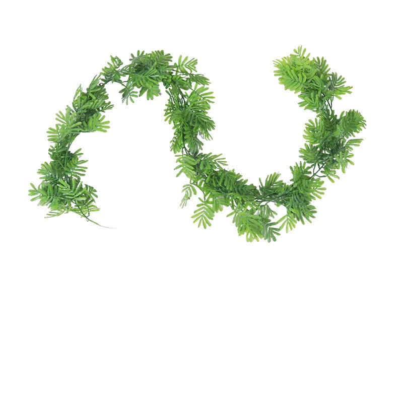 plante artificielle tombante Mimosa pudica Longue vigne matériaux décoratifs Hauteur 194cm 6pcs-1