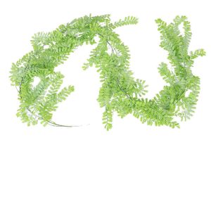 plante artificielle tombante Pépéromia Longue vigne Vert clair matériaux décoratifs Hauteur 225cm 6pcs