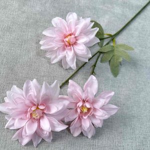 fleurs artificielle Branche Dahlia rose décoration florale Hauteur 64cm 6pcs