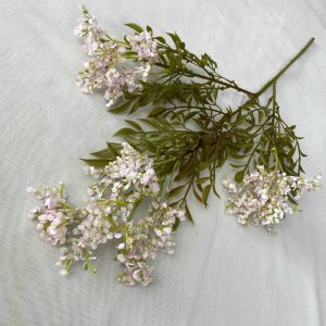 fleurs artificielle Branche Fleurs et herbes mélangées à du gypsophile rose clair décoration florale Hauteur 70cm 6pcs