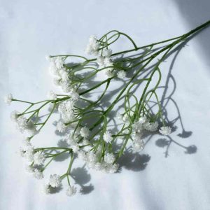 fleurs artificielle Branche Grande gypsophile blanc cassé décoration florale Hauteur 63cm 6pcs