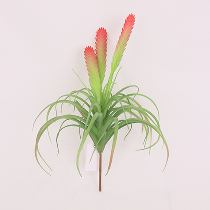 fleurs artificielle Branche Tillandsia rouge-vert décoration florale Hauteur 41cm