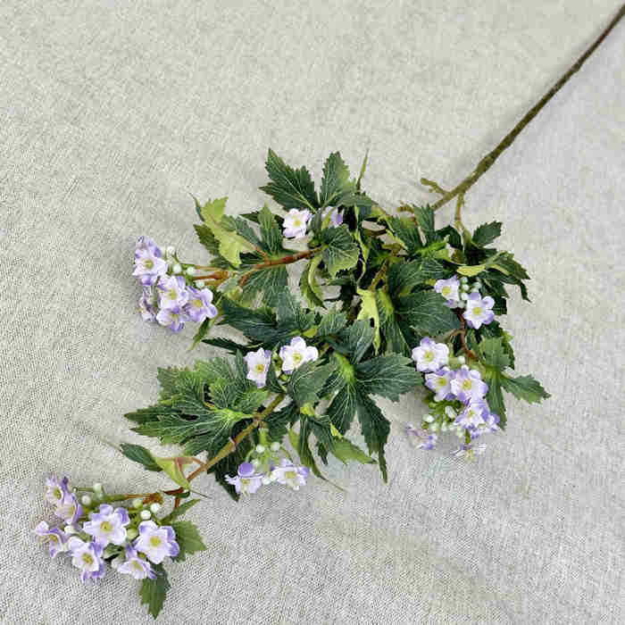 fleurs artificielle Branche kalanchoe Violet clair décoration florale Hauteur 88cm 3pcs